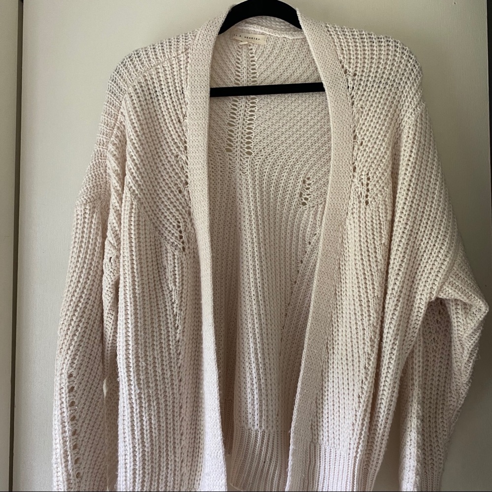 LA hearts sweater cardigan